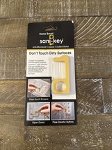 NEW Germ Free Antimicrobial Brass Touch Free Sani-key Keychain Pulling D... - $216.50 MXN