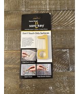 NEW Germ Free Antimicrobial Brass Touch Free Sani-key Keychain Pulling D... - $216.50 MXN