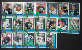 1990 Topps Los Angeles Raiders Team Set of 19 Football Cards - £7.98 GBP