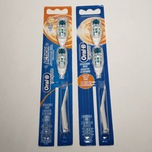 2 Packs Oral B Soft Deep Clean Battery Toothbrush Total of 4 Replacement Heads - £17.54 GBP