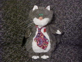 11" Lester The Whiz Cat Plush With Tags From Hallmark Purrrsonality Cats 1986 - £46.38 GBP