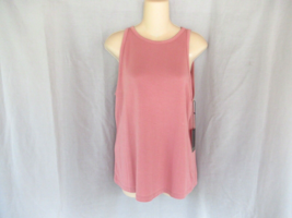 Adrienne Vittadini top  tank Medium mauve  sleeveless New - £16.59 GBP