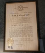 1947 Connecticut Thanksgiving Proclamation – Gov. James L. McConaughy, O... - $325.00