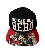 My Hero Academia Snapback Hat “You Can Be a Hero” Anime Cap Black Red Brim - €19,17 EUR