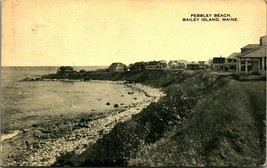 Pebbley Beach Bailey Island Maine ME 1908 DB Postcard - £15.44 GBP