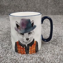 Signature Housewares Hipster Animal Mug FOX in FEDORA HAT Coffee Cup - £10.40 GBP