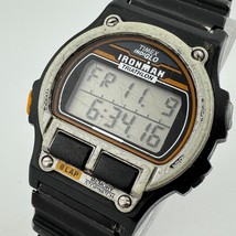 VTG Timex Ironman Digital Quartz Watch Men 100m Silver Black ~ For Parts... - $23.74
