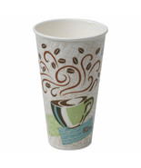 Dixie Hot Cups Paper 20oz Coffee Dreams Design 25/Pack 20 Packs/Carton 5... - £167.00 GBP