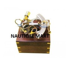 NauticalMart Reproduction Nautical 8&#39;&#39; Aluminium Sextant With Wooden Box - £59.05 GBP