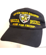 TOP GUN TIGERS SQUADRON (Vtg Reproduction) DELTA REBEL Vietman War Pilot... - $45.99