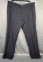 Adidas Golf Pants Mens 40X32 Black Straight Relaxed Flat Front - $18.35