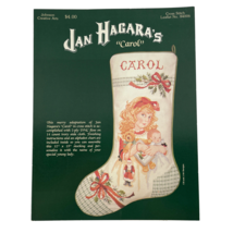 Jan Hagara&#39;s Carol Christmas Stocking Pattern Cross Stitch - £9.85 GBP