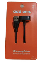 Add Onn. 3 foot USB Charger Cable for Fitbit Inspire HR New Sealed - $9.02