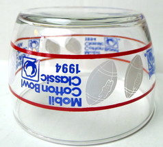 Cotton Bowl Classic Bowl Vintage Mobil Oil 1994 Dallas Glass Collectible - £6.61 GBP