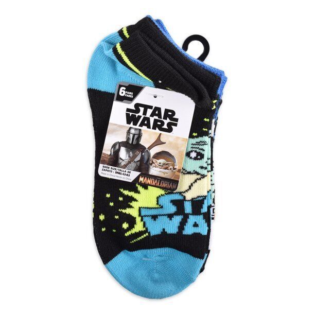 Star Wars No-Show Graphic Print Socks, 6-Pack Assorted Size L/G(3-9) Item image 2