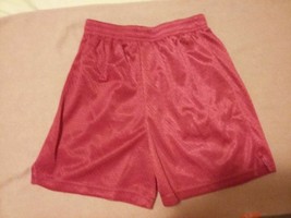 NEW BCG Academy Sports Hot Pink Fuchsia Shorts Boys Girl&#39;s L 12/14 Athletic Work - £7.88 GBP