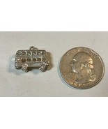 Double Decker Bus Collectible Sterling Silver .925 Bracelet Charm Dangle - $33.87 CAD