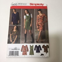 Simplicity 2850 Size 4-12 Misses&#39; Miss Petite Mini Dress Top Hat - £10.11 GBP