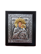 4&quot; Traditional Holy Virgin Mary Theotokos Panagia &amp; Jesus Greek Orthodox... - $11.30