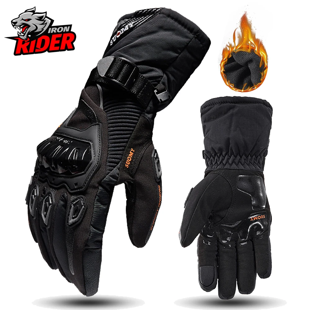 Roof guantes moto men motorbike riding gloves touch screen moto motocross gloves winter thumb200