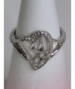 Avon Sterling Silver Diamond Cut Initial Ring J - $323.88 MXN