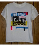 Tom Petty Bob Dylan Concert Shirt Vintage 1986 True Confessions Single S... - £235.98 GBP