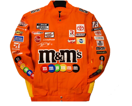  Authentic Kyle Busch JH Design M&amp;M&#39;s Snap  Uniform Cotton Jacket  - £143.87 GBP