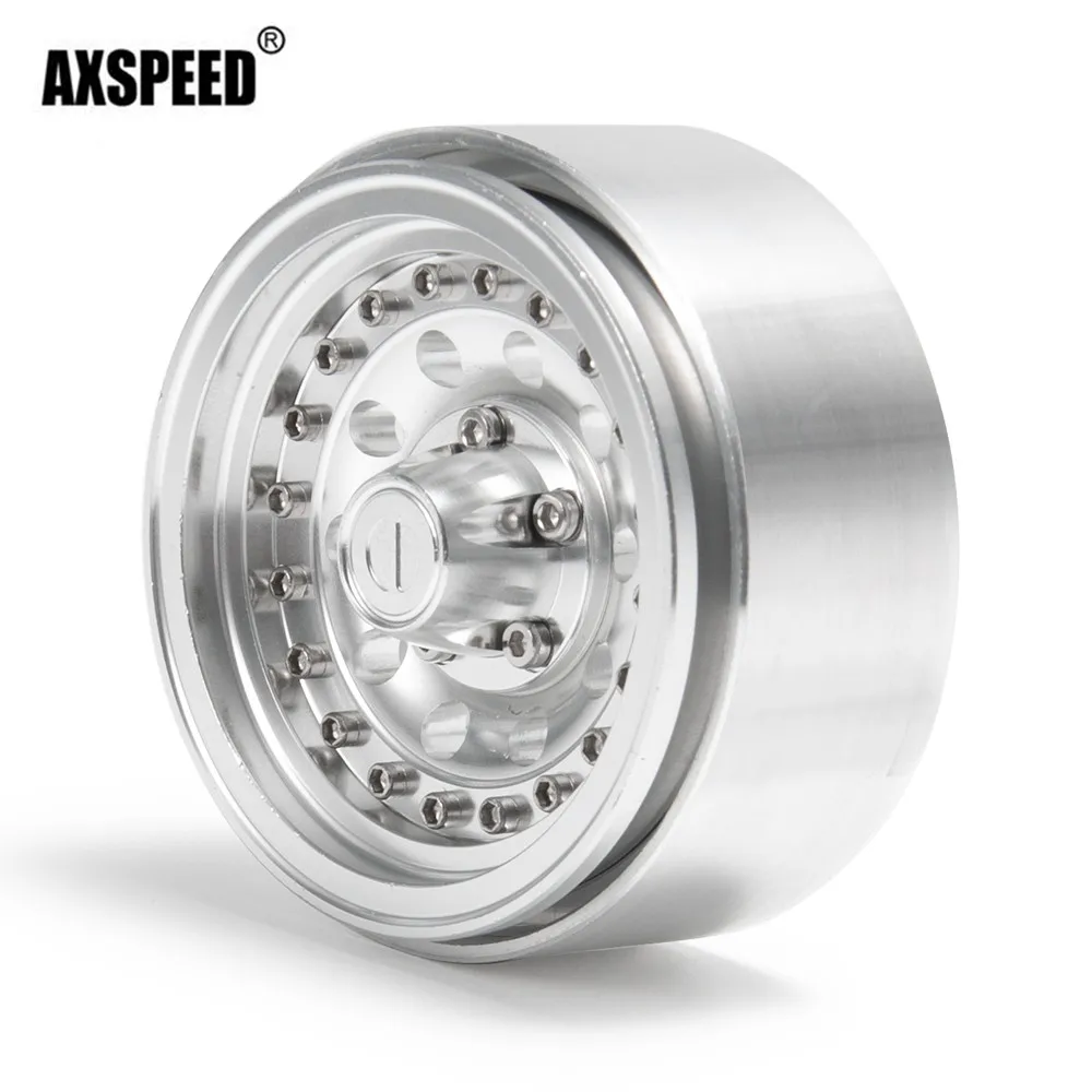 AXSPEED 1.9 inch Metal Alloy Beadlock Wheel Rims Hub For 1/10 RC Crawler Car - £15.47 GBP+