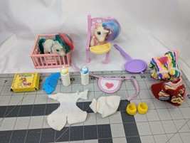 My Little Pony Baby Gusty Beddy Bye Eyed Glory Lot Clothes Accessories lot - $79.95