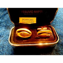 Men&#39;s Vesuvio Napoli Gold Cuff Links - £21.02 GBP