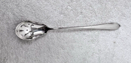 Patria Sterling INTERNATIONAL SILVER 1918 Olive Spoon Pierced 5 3/4&quot; Handle - $82.97 CAD