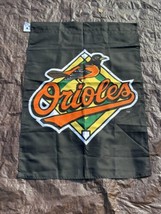 Baltimore Orioles flag banner vintage 1990&#39;s MLB baseball black orange - £16.34 GBP