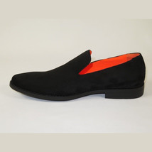 Men Tayno Dressy Casual Soft Suede Comfortable Slip on Loafer #ALPHA S Black image 5
