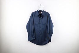 Vintage 70s Big Mac Mens 16 31/32 Faded Collared Work Mechanic Button Shirt USA - £38.89 GBP