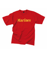 New Small Short Sleeve Tshirt RED MARINES Tee Shirt Rothco 60163 S - £11.97 GBP