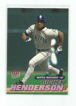 RICKEY HENDERSON (Seattle Mariners) 2001 FLEER ULTRA BASEBALL CARD #168 - £3.98 GBP