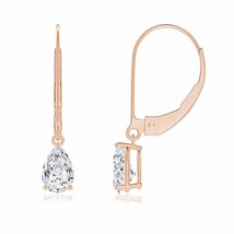 ANGARA Natural Diamond Pear-Shaped Drop Earrings in 14K Gold (HSI2, 0.8 Ctw) - £2,243.24 GBP