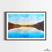 Premium Art Print Donner Lake in Watercolors, by Dreamframer Art - £30.65 GBP+