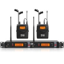 XTUGA IEM-1200 Black 4 Channel Wireless In Ear Personal Monitor System - $169.32