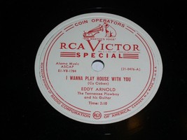 Eddy Arnold I Wanna Play House With You Something Old 78 Rpm Record RCA PROMO - £156.61 GBP