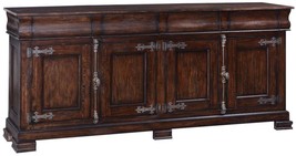 Sideboard Philippe Rustic Pecan Solid Wood French Cremone 4 Doors 4 Drawers - £3,300.54 GBP