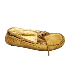 UGG Australia Shearling Dakota Moccasins Womens Sz 7 Tan Suede Round Toe... - $480.87 MXN