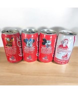 DISNEY 15 Year Anniversary Empty Soda Can Lot PLUTO MINNIE MOUSE Mickey ... - $15.79