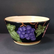 Culinary Arts Studio Collection Vintage Grape 6.25&quot; Ceramic Soup Bowl - £13.22 GBP