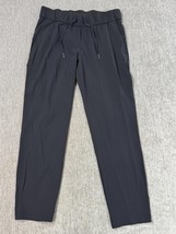 Lululemon On the Fly 7/8 Pants Womens 8 Black Jogger Drawstring Waist At... - $39.59