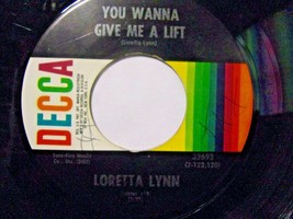 Loretta Lynn-You Wanna Give Me A Lift / What&#39;s The Bottle Done To-45rpm-1970-VG+ - £3.95 GBP