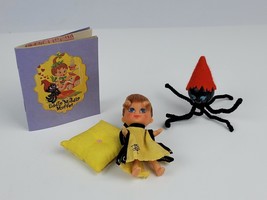 1960s Mattel Liddle Kiddles Middle Muffet Doll Set Spider Book Incorrect Outfit - £80.95 GBP