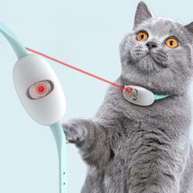 Smart Automatic Cat Toy Laser Teasing Cat Collar Electric USB - £19.11 GBP