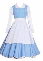 ZYHCOS US Size Cosplay Princess Blue Maid Dress White Apron Ball Gowns (XX-Large - $48.99