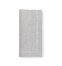 Sferra Festival Dinner Napkins Silver Gray Linen Set of 4 - £49.56 GBP